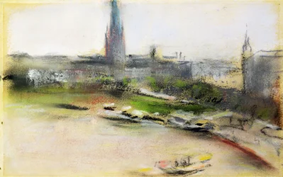 Binnenalster bij de Jungfernstieg, 1909